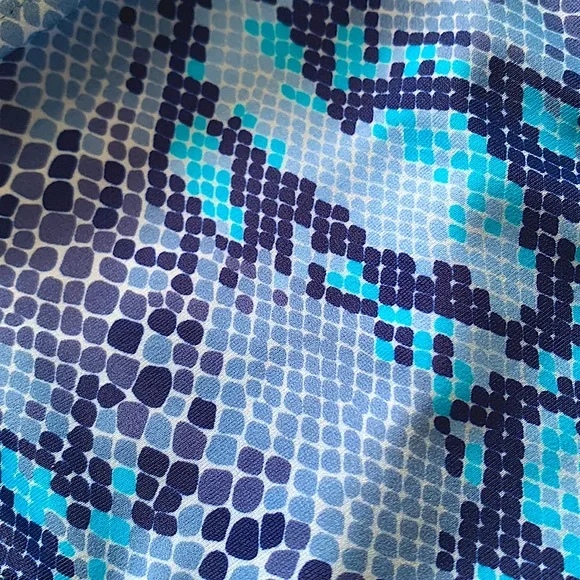 4/$25 NWT Cupshe Mosaic Blue Fish Scale Print Bikini Bottom S - Picture 6 of 7